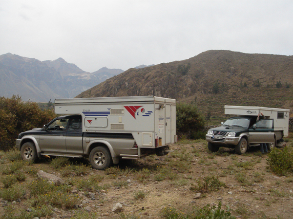 24P - Notre bivouac sur bord du canyon