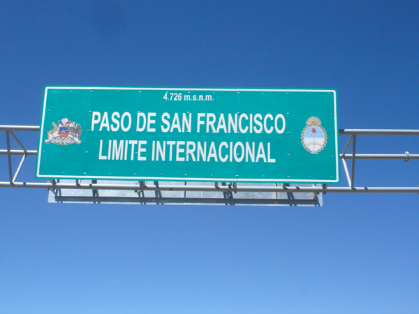 70 - Passage entre le chili et l'ARGENTINE